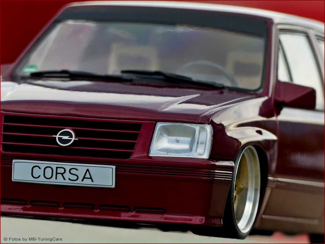 1:18 Opel Corsa A Sprint SR 1983 DunkelRot = inkl OVP